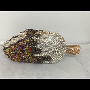 Extraordinary Swarovski Elements Crystals Ice Cream Bar in Chocolate! YUM!